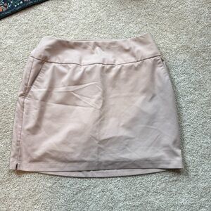 Adidas Tan athletic skirt with built in shorts size medium long